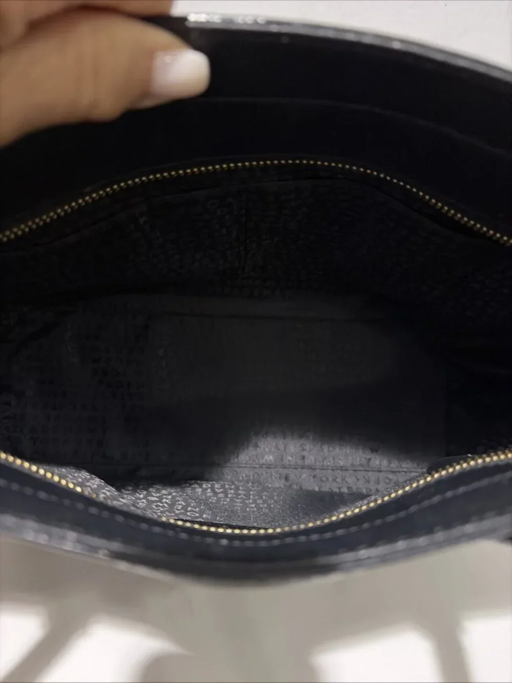 Kate Spade Laurel Way Medium Dally Saffiano Leather Tote Shoulder Bag Black EUC